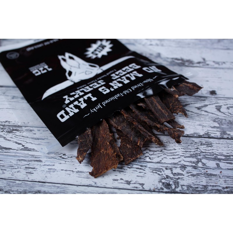 No Man’s Land Beef Jerky - Low Calorie, Low Carb,