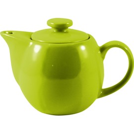OmniWare Teaz Citron Stoneware 14 Ounce Teapot with Stainless Steel Mesh Infuser