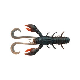 Berkley Pulse Realistic Craw; Soft Plastic Crayfish Lure for Freshwater Predator Fishing; Texas Rig, Carolina Rig, Cheb Rig, Ned Rig & Jighead; Shrimp-Flavored for Perch, Zander, 10cm, Dark Cray UV