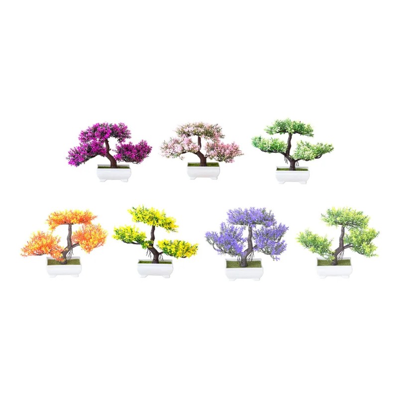 Plantas Artificiales, Bonsái, Maceta Pequeña, Planta Falsa,