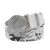 AIBEARTY Punk Skull Skeleton Pattern Pin Buckle Belt Gothic Casual