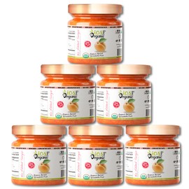 IOS Love Organic Spreadable Fruit - USDA Organic Certified 65% Fruits - Non-GMO, Vegan, Gluten Free, Kosher, NO Added Sugar, Net. Wt. 10.1Oz (Apricot, 10.1 Oz (Pack of 6))