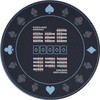 AQQA 47-Inch Round Poker Table Mat with Hand Rankings -