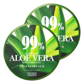 Ten Zero Repair Mild Daily Radiance Cooling Cream Moisture Aloe Vera Soothing Gel 300ml 2pcs / 텐제로 리페어 순한 데일리 광채 쿨링 크림 모이스처 알로에베라 수딩 젤 300ml 2개