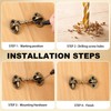 Otoolling 2 Pieces 2.75 Inch Brass Hook and Eye Latch
