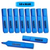 Essential Arts Square Blue Highlighter Pen Pack of 10 |