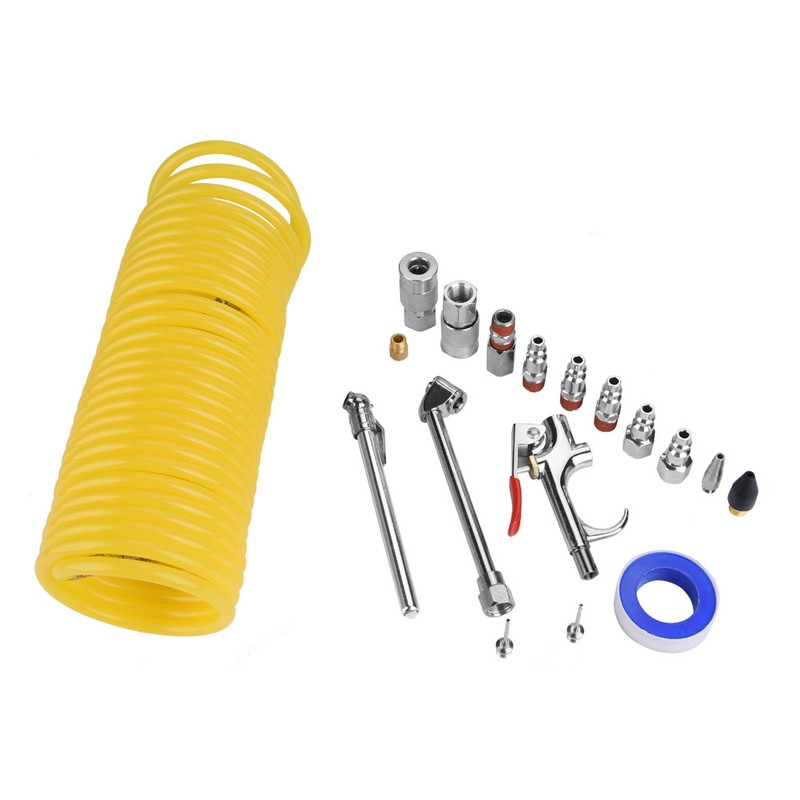 20Pcs Air Compressor Fittings Kit Air Blow Gun Horse Pneumatic