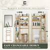 CAPHAUS 31-Inch Bamboo Over The Toilet Storage, Bathroom & Laundry