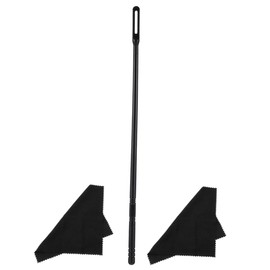 Parliky 1set Flute Piccolo Cleaning Rod Kit with Cleaning Stick Cloths Durable Plastic Tool for Flute Maintenance Essential Accessories for Care Preservation