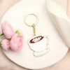 MUCOOS Coffee Cup Keychain, Elegant Gift for Women, Birthday Gift