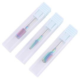 Vaguelly 6pcs Tungsten Steel Nail Drill Bits Durable Nail Grinding Heads for Electric Manicure Drill Suitable for Salon and Home Use with Corrosion Resistance and Sharpness Maintenance