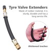 OUDQFCJ Universal Flexible Tyre Valve Extenders Flexible Tyre Valve Extensions