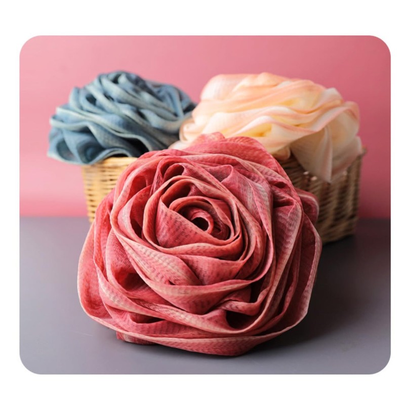 Tinopui Body Sponge, Rose, Bath Sponge, Body Sponge, Dense Foam,