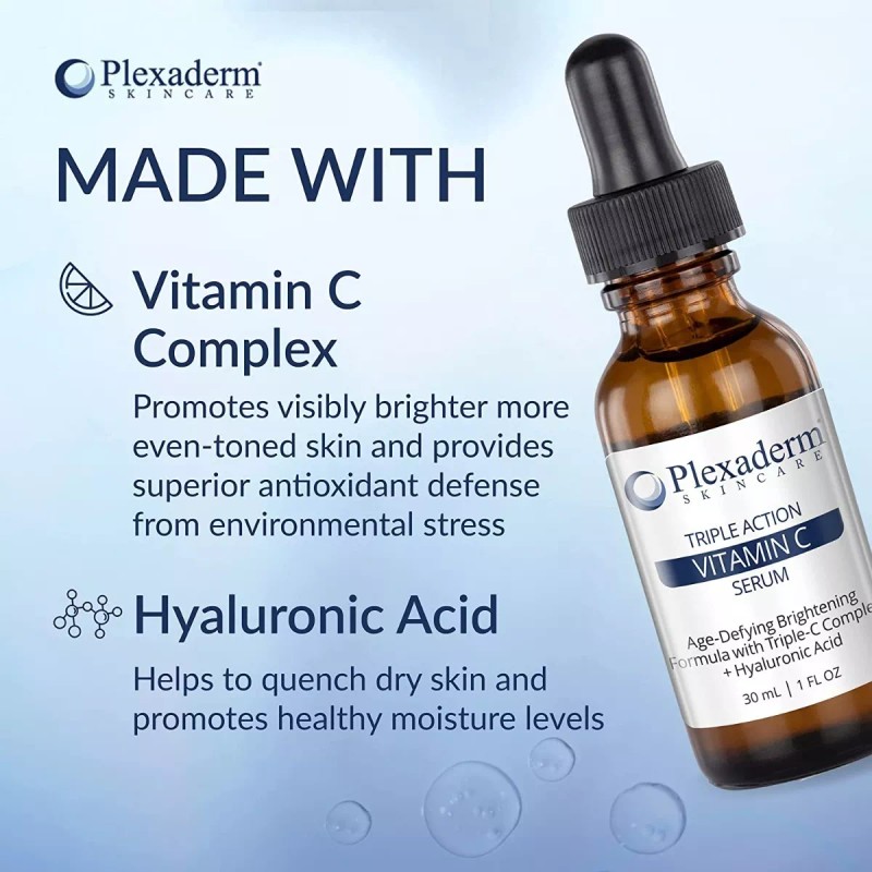 Plexaderm Triple Acción Vitamina C Serum Antioxidante