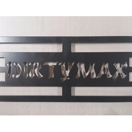 Mountains2Metal "DIRTYMAX" Stainless Steel Powder Coated Black Bumper Grille Insert Compatible with 2015-2019 Chevy Silverado 2500 3500 HD M2M #400-70-1
