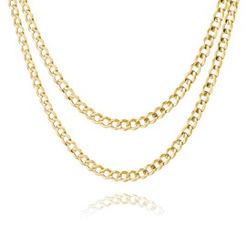 STERLL Men's Necklace Silver Gold-Plated Without Pendant Eco Packaging Men's Gifts, Sterling Silver, No Gemstone