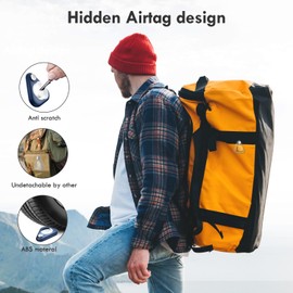 Airtag Holder for Kids Hidden,2PCS GPS Tracker Case, Anti-Removal Airtag ABS Case with Pins, Suitable for Children, Elderly, Pets, Backpack, Luggage（White,Navy Blue,Pink,Black)