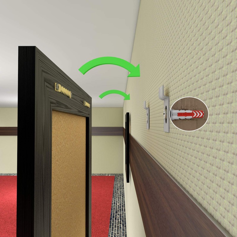 Hang It Picture Anti-Theft Device with Ägmontage Set for Wood