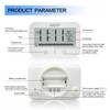 Waterproof Bathroom Wall Hanging Clock and Timer, Large Digital Shower