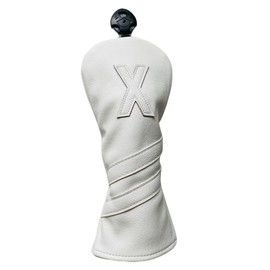 NEwoilkwo 1pc Golf Club Head Cover for Hybrids - White Golf Hybrid Headcover Rescue Head Cover Hybrid Headcover Designed for All Brand (1pc hybrid cover)