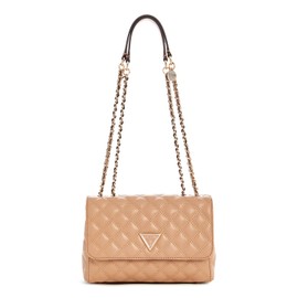 GUESS Giully Two Compartment Convertible Flap Beige, beige