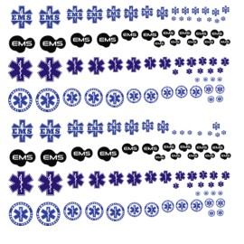 Hot Wheels 1/64 EMS Emergency Services Waterslide Decals  MADE IS THE USA