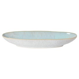 Casafina Ceramic Stoneware 13'' Oval Platter - Eivissa Collection, Sea Blue | Microwave, Dishwasher, Oven & Freezer Safe Dinnerware | Food Safe Glazing | Restaurant Quality Serveware