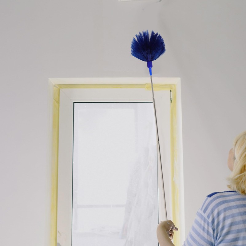 Holibanna Spider Web Duster with Extendable Handle Efficient Cobweb Brush
