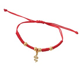 MMIUAEG Year of the Snake Bracelet Red String Bracelet for Women 2025 New Year Snake Jewelry Chinese Zodiac Lucky Bracelets, Medium, Zinc, no gemstone