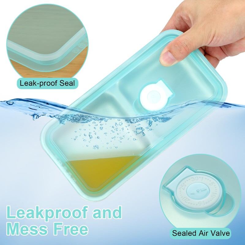 JSHNE 4 Pack Reusable Snack Containers Takeaway with Lids, Snack