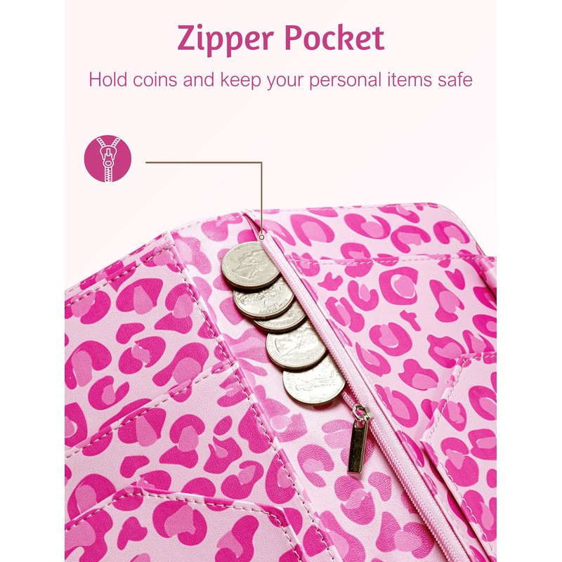 Server Book for Waitress Book with Zipper Pocket and Magnetic