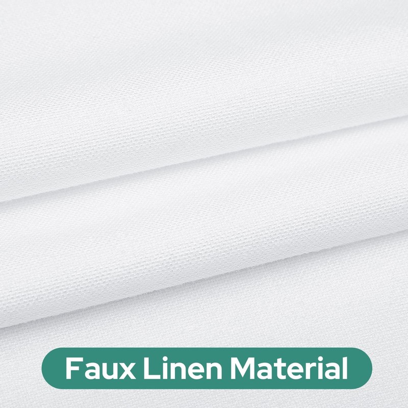 HOMEIDEAS Blackout Linen Sidelight Curtains for Front Door, Side Door
