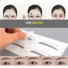 Eyebrow guide tool for easy and beautiful drawing for clumsy hands, trimming, and 1 eyebrow stencil sticker to prevent unevenness. / 똥손 곰손 쉽게 예쁘게 그리는 눈썹 아이브로우 가이드 툴 다듬기 짝짝이 방지 눈썹틀 스티커 1장