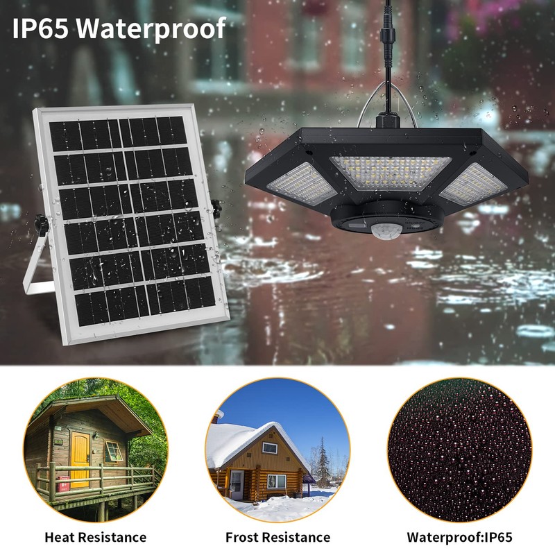 Aqonsie Solar Shed Light Indoor Outdoor, 180LED Dual Head Solar