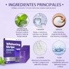 3Pcs Purple Teeth Whitening Strips,Tiras Blanqueadoras de Dientes,Blanqueador Dental para
