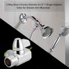 3-Way Diverter Valve, G1/2 Inch T Shape Shower Adapter, Shower