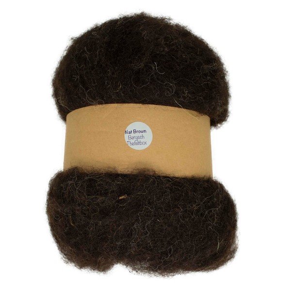 The Felt Box Carded Needle Felting Wool Maori DHG Natural