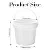 SENONAPO 13 Pack 1.5 Quart White Plastic Bucket with Handle