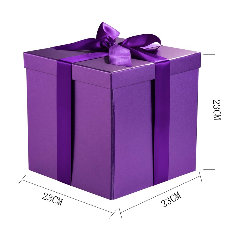 RUSPEPA Medium Birthday Gift Box with Lids, Ribbon and Tissue