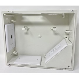 Recessed Television Box with 1 Port HDMI Wall Plate- Conceals Power and Low Voltage Cabling Behind The Wall - White