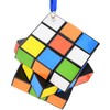Tree Buddees Christmas Ornaments Colored Cube Puzzle with Blue String