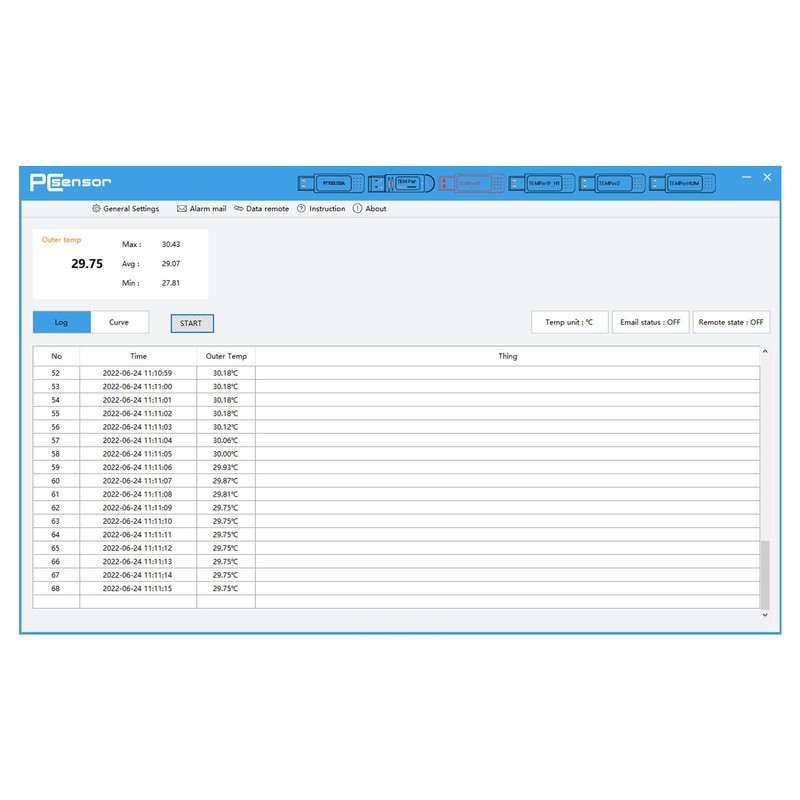 USB Computer Temperature Sensor, PC Thermometer, Temperature Measurement, Real Time