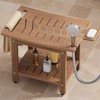 YEFU Shower Chair for Inside Shower: 21" Oversized Non-Slip Waterproof