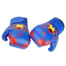 Kids Boxing Gloves Boys and Girls Batting Training Gloves Kids Baby Friendly Fight Boxing Gloves (Blue)