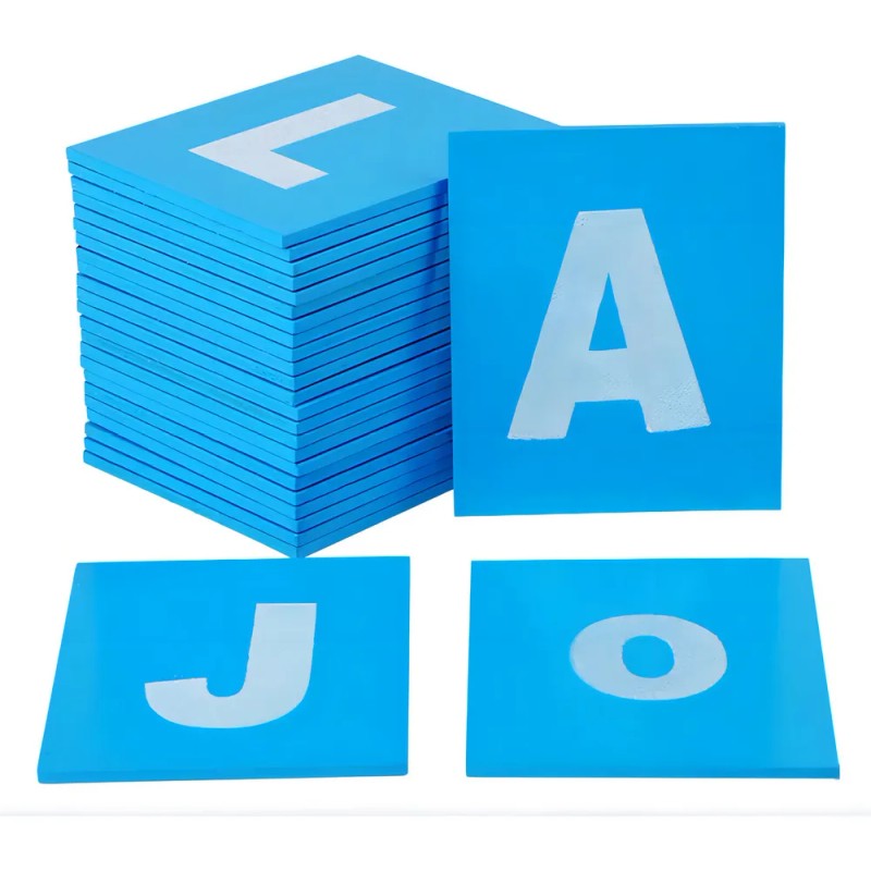 Letras De Papel De Lija Montessori, Material Didáctico