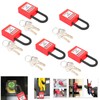 5 Sätze Lockout Schloss, Lockout Vorhängeschloss Lockout Tagout Schlösser Sicherheitsschloss