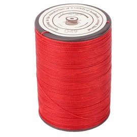 0,45 Mm 160 M/Rollo Cordón de Cera para Costura de Cuero, Cordón de Hilo Encerado de Poliéster para Bricolaje Artesanal de Cuero Y Fabricación de Joyas Hilo de Coser de Cuero de Buena Dureza(Rojo)