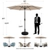 Ayge 9FT Large Outdoor Patio Umbrella Market Table Umbrella-UV Resistant,