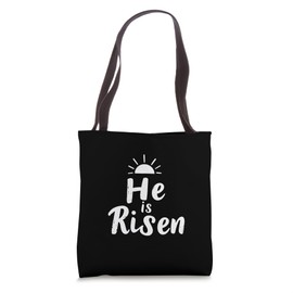 Easter He Is Risen Spiritual Tote Bag