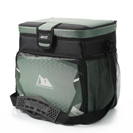 Zipperless 16 Cans Soft Sided Cooler with Hard Liner, Sea Foam Green - Colour: default, Number of: 9 Single